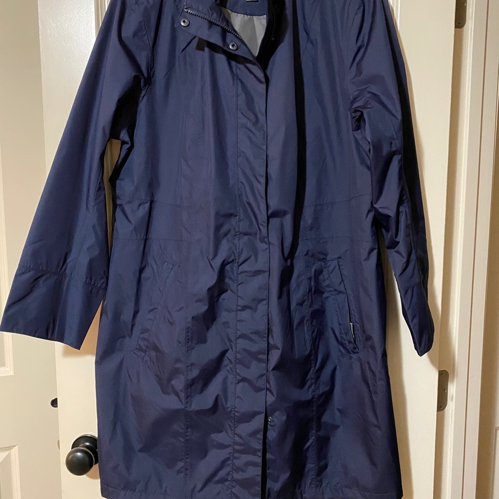 Eddie Bauer Navy Trench Coat